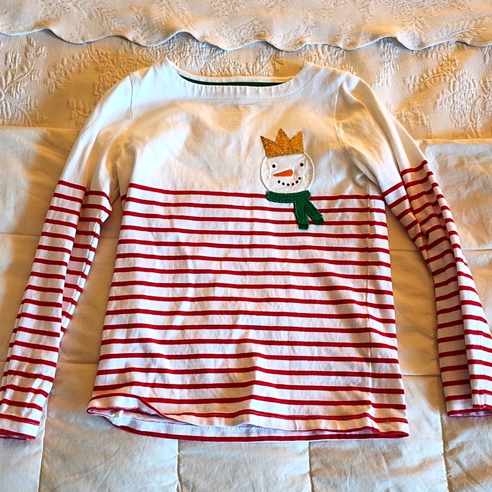 Mini Boden Snowman and Penguin Tops